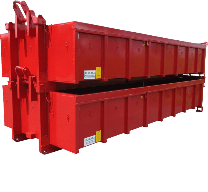 Stackable roll-on container (on top of each other)