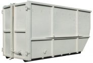 Vanový kontejner s křídlovými dveřmi otevřený